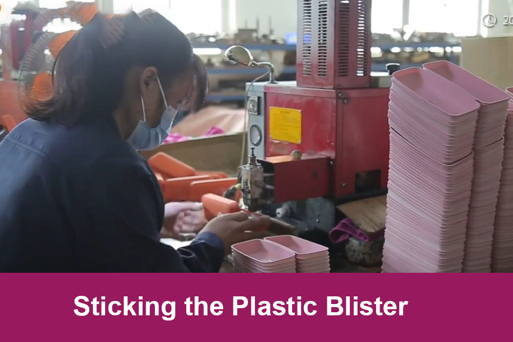 6-sticking the plastic blister